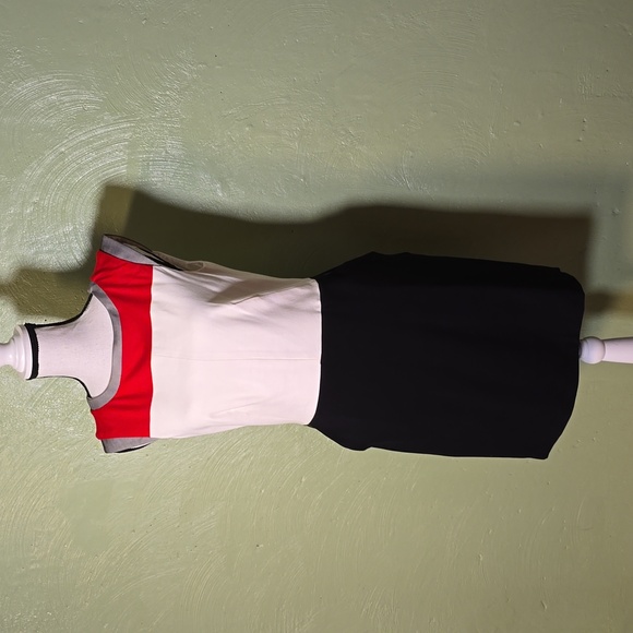 KATHERINE BARCLAY SZ 8 COLORBLOCK DRESS - Picture 1 of 9